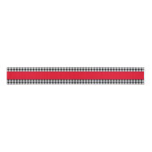 Zwarte Gingham Grosgrain Ribbon Lint (Voorkant)