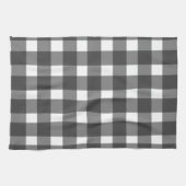 Zwarte Gingham Keukenhanddoek (Horizontaal)