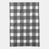 Zwarte Gingham Keukenhanddoek (Verticaal)