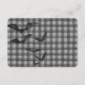 Zwarte Gingham Lieve Geest Luierraffle Inzet Informatiekaartje (Achterkant)