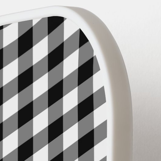 zwarte gingham pickleball paddle (Links Detail)