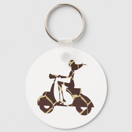 zwarte giraf voor meisjes sleutelhanger (Voorkant)