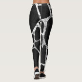 Zwarte girafdruk leggings (Achterkant)