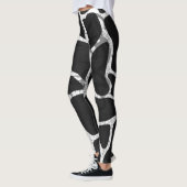 Zwarte girafdruk leggings (Links)