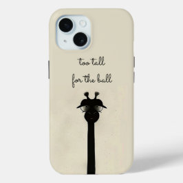 Zwarte Giraffe iPhone 15 Case