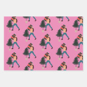 Zwarte-Girl Wrapping Paper Flat Sheet Set van 3 (Voorkant 2)