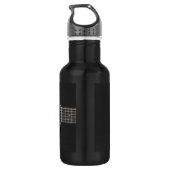 Zwarte gitaar waterfles  (Achterkant)