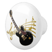 Zwarte gitaarbak keramische knop (Rechts)