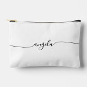 Zwarte Glam Handtekening Naam Etui (Voorkant)