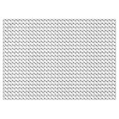 Zwarte glanzende harten schattig romantisch patroo tafelkleed (Voorkant (Horizontaal))