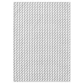 Zwarte glanzende harten schattig romantisch patroo tafelkleed (Voorkant)