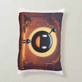 Zwarte glimlach: kussen