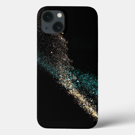 Zwarte glinsterende Case-Mate iPhone-hoes iPhone Case (Achterkant)