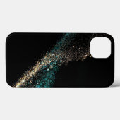 Zwarte glinsterende Case-Mate iPhone-hoes iPhone Case (Achterkant (horizontaal))