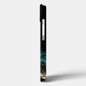 Zwarte glinsterende Case-Mate iPhone-hoes iPhone Case (Achterkant / Links)