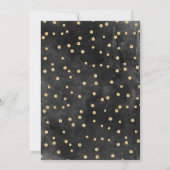 Zwarte Glitter 50 en Fabulous Birthday Kaart (Achterkant)