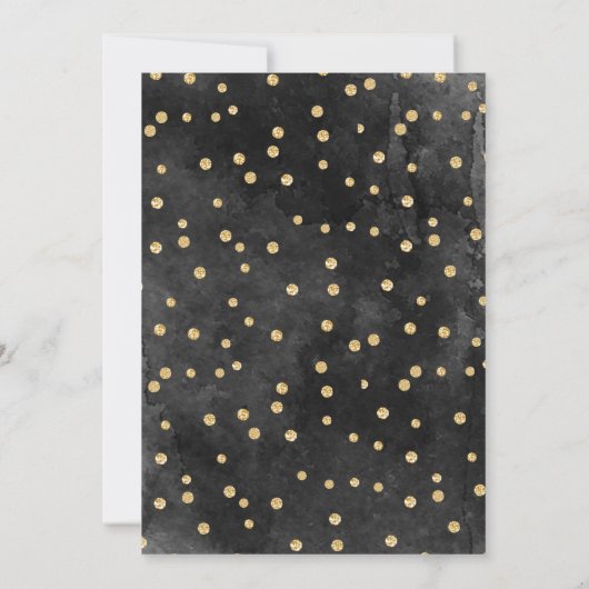 Zwarte Glitter 50 en Fabulous Birthday Kaart (Achterkant)