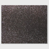Zwarte glitter cadeaupapier (Vlak)