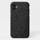 Zwarte glitter Case-Mate iPhone case (Achterkant)