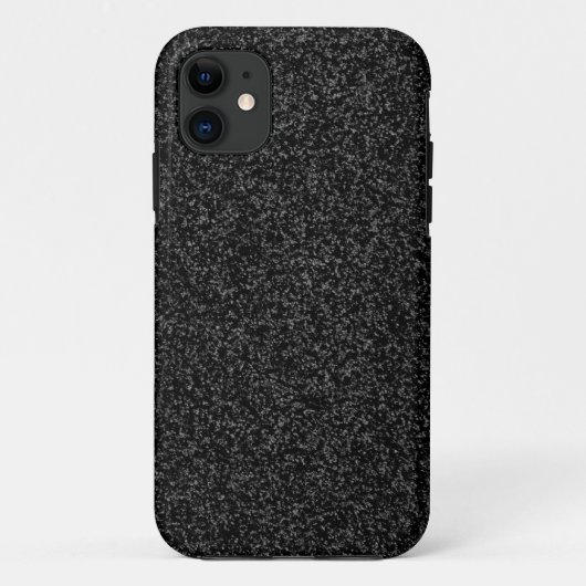 Zwarte glitter Case-Mate iPhone case (Achterkant)