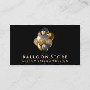 Zwarte Glitter Evenement Feest Decoratie Ballon Visitekaartje