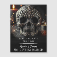 Zwarte Glitter Glam Schitterende Schedel Gotische 