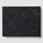 Zwarte Glitter Gold Infinity-gids Gastenboek (Achterkant)