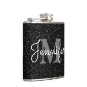 Zwarte glitter heupfles (Rechts)