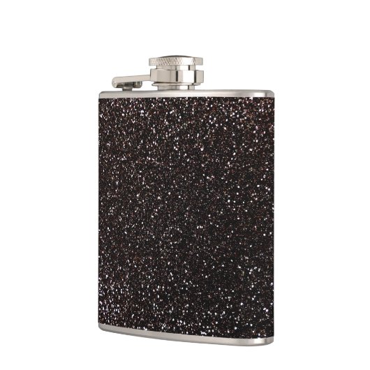 Zwarte glitter heupfles (Links)