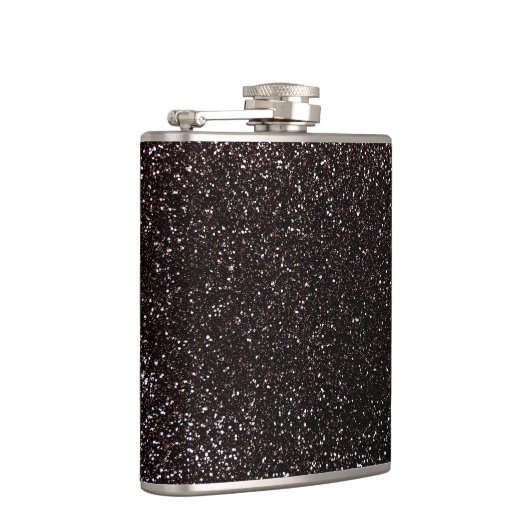 Zwarte glitter heupfles (Rechts)