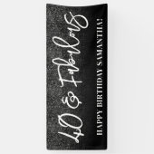 Zwarte Glitter Kleur Blok 40 en Fabulous Spandoek (Verticaal)