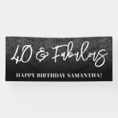 Zwarte Glitter Kleur Blok 40 en Fabulous Spandoek (Horizontaal)