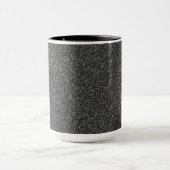 Zwarte glitter mok (Midden)