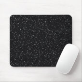 Zwarte glitter muismat (Met muis)