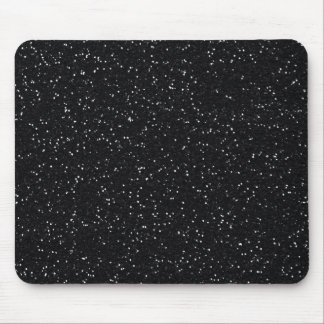 Zwarte glitter muismat