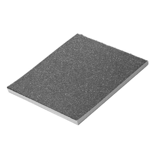 Zwarte glitter notitieblok (Linkerzijde)