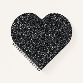 Zwarte Glitter Notitieboek