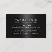 Zwarte Glitter-schijven voor de notionele Leningte Visitekaartje (Achterkant)