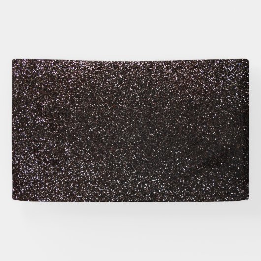 Zwarte glitter spandoek (Horizontaal)