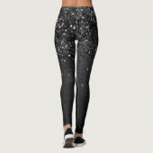 Zwarte glitter Sparkle Leggings (Achterkant)