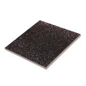 Zwarte glitter tegeltje (Zijkant)