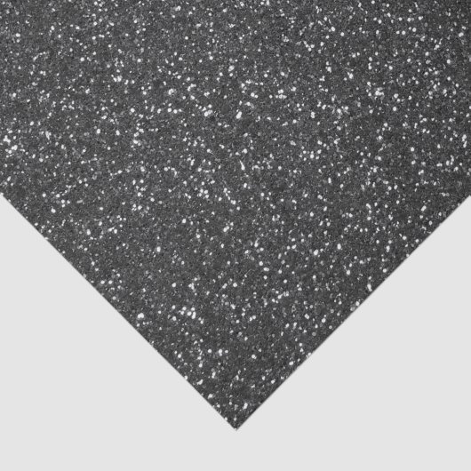 Zwarte glitter tissuepapier (Detail)