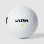 Zwarte Glitter Vlinder Golfballen (Logo)