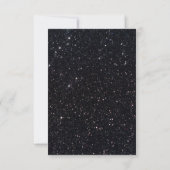 Zwarte Glitter Zwarte Hart Tafel Plaatskaart (Achterkant)