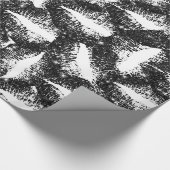 Zwarte glitterliften cadeaupapier (Hoek)