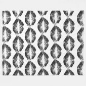 Zwarte glitterliften fleece deken (Voorkant (Horizontaal))