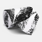 Zwarte glitterliften stropdas (Opgerold)