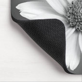 zwarte gloeiende witte maaltijd muismat (Hoek)