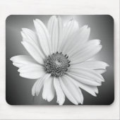 zwarte gloeiende witte maaltijd muismat (Voorkant)