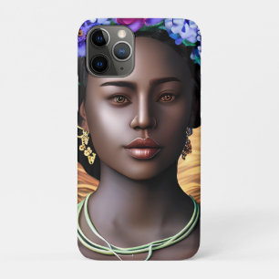 Zwarte Godin   Afro-Amerikaanse Vrouw AI Kunst Case-Mate iPhone Case